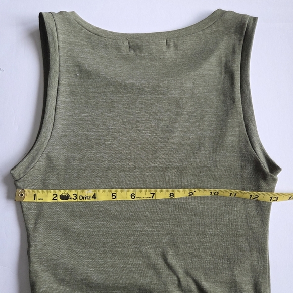 Tresure & Bond Olive Green Sleeveless Dress - Picture 4 of 8
